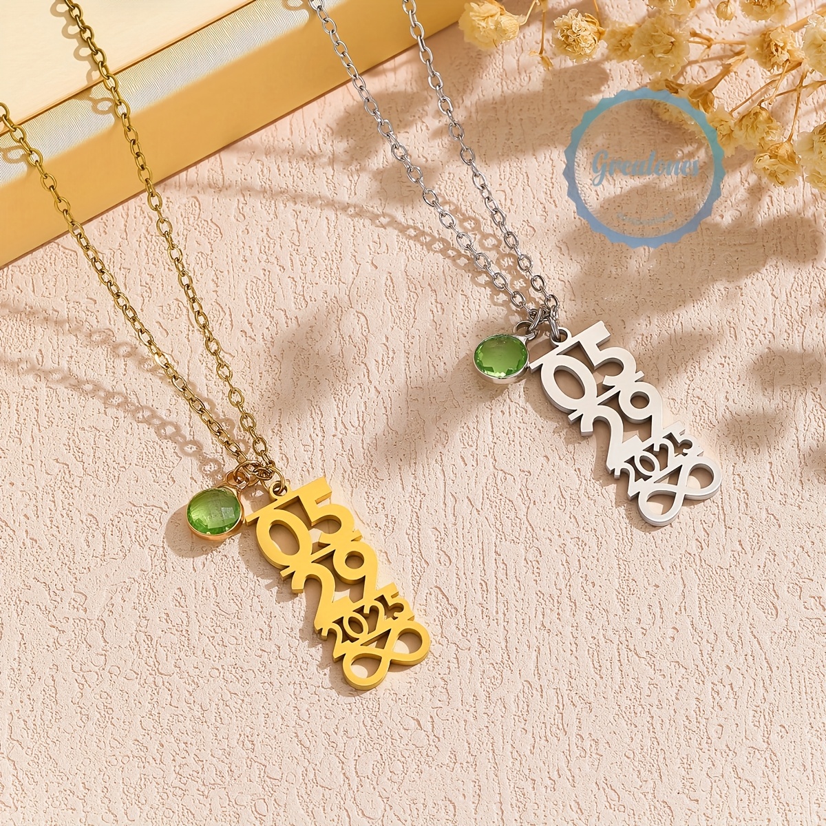 Personalized Infinity Date Pendant Necklace, Custom Anniversary Gift